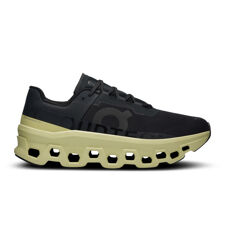 On Cloudmonster Men's Running Shoes, Black/Acacia 